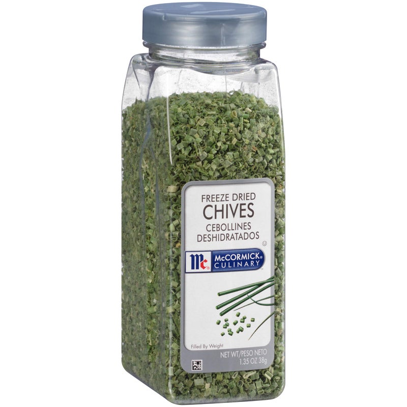 mccormick_culinary McCormick Culinary Freeze Dried Chives 135 oz  One 135 Ounce Container of Dried Chives Use on Eggs Potatoes Fish Soups Salads and More - Image 3