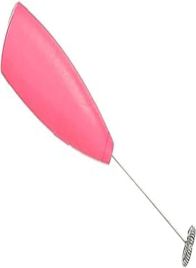 Generic Stainlees Steel Coffe Belender Machine With Plastic Handle For Hot Drinks - Pink Silver