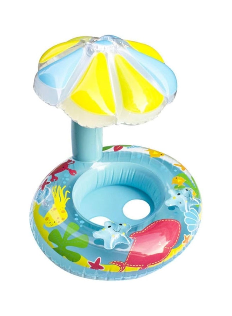 عوامة اطفال شكل مشرم مظلة شمسية للأطفال والرضع تحميهم من حرارة الشمس بألوان جذابة - Image 1