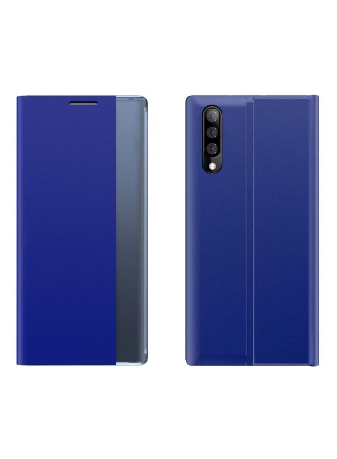 S-TOP Case For Galaxy A50 / A30S / A50S Plain Texture Cloth Attraction Flip Holder Leather Phone Case - Image 1