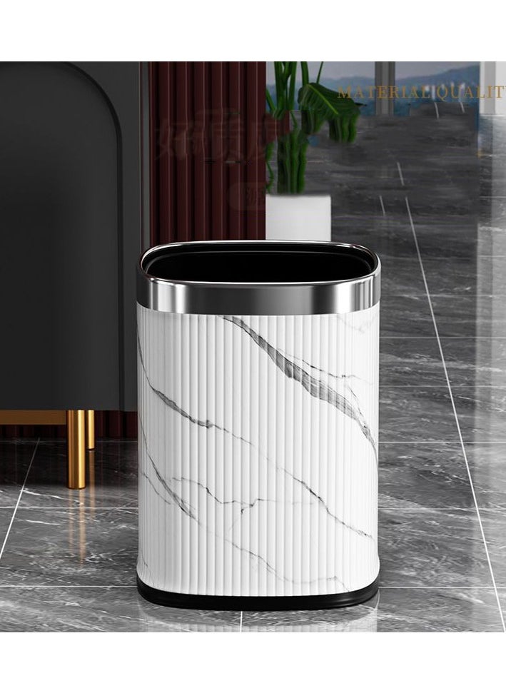 CityRiya-Long Trash Can 12L Bathroom Garbage Can Waste Bin Kitchen Trash Can Garbage Trashcan Container Bin Large Wastebasket Recycling Bin with Removable Inner Bucket for Home Kitchen Toilet Bedroom Office  - Image 1