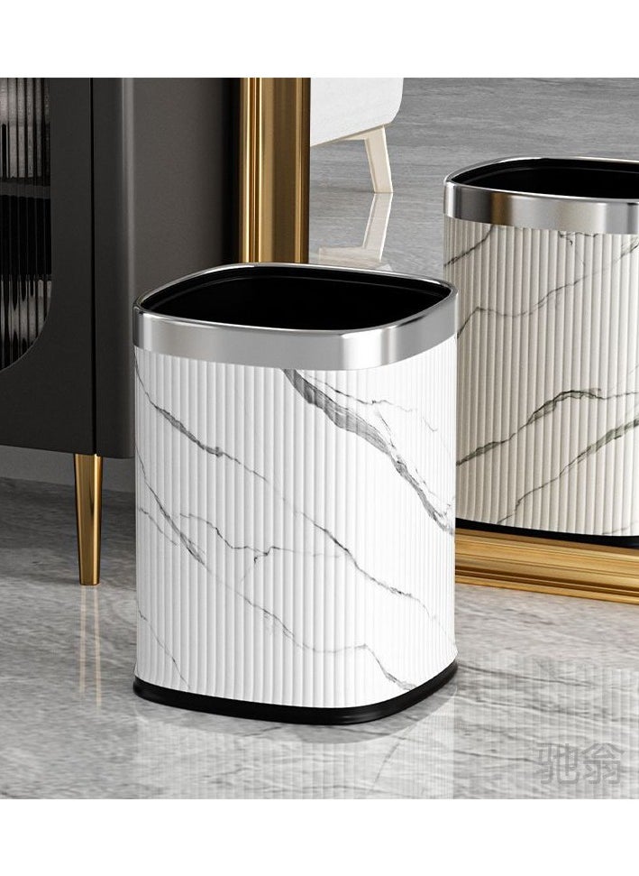 CityRiya-Long Trash Can 12L Bathroom Garbage Can Waste Bin Kitchen Trash Can Garbage Trashcan Container Bin Large Wastebasket Recycling Bin with Removable Inner Bucket for Home Kitchen Toilet Bedroom Office  - Image 2