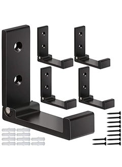 Y&D 5 Pcs Folding Coat Hooks, Wall Hooks for Hanging Towel Hardware Heavy Duty Aluminum Alloy Headphone Holder No Rust Mounted Bags, Fitness Equipment  - Image 1