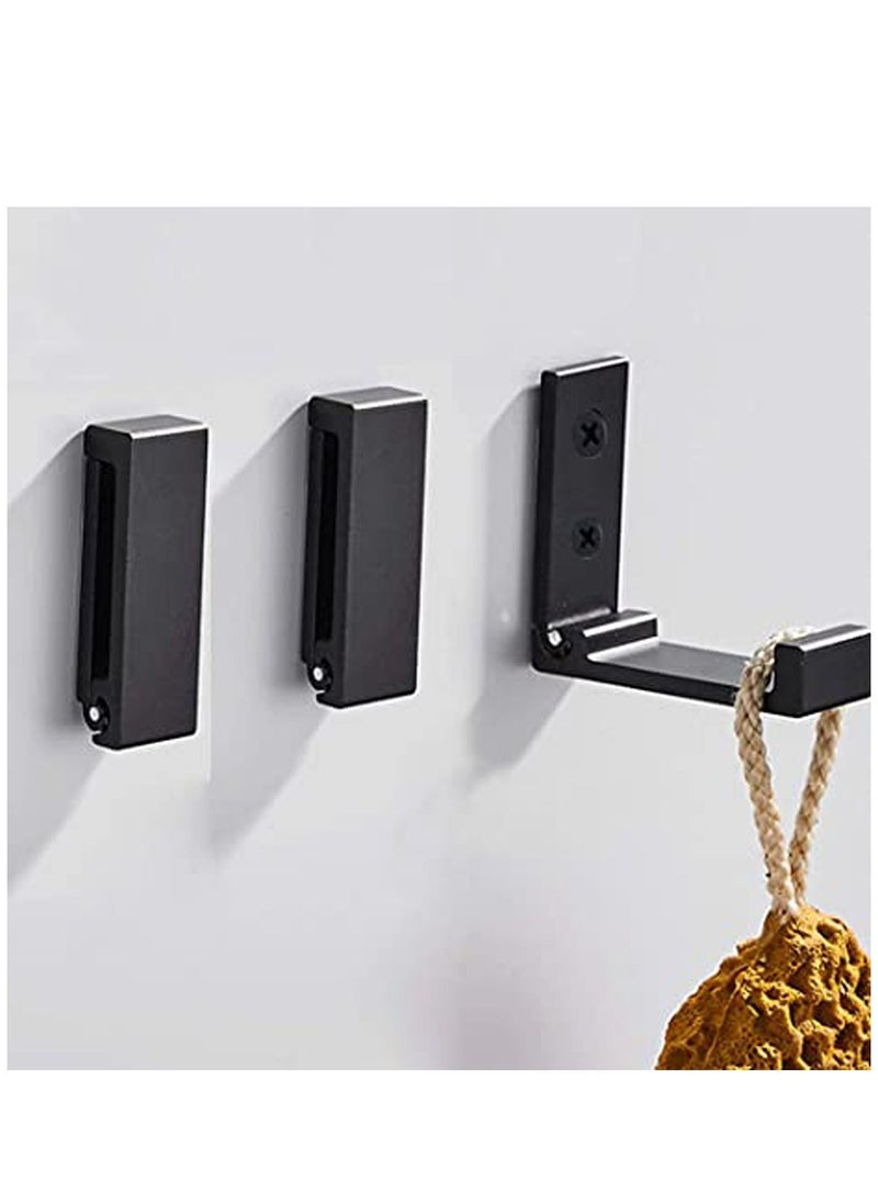 Y&D 5 Pcs Folding Coat Hooks, Wall Hooks for Hanging Towel Hardware Heavy Duty Aluminum Alloy Headphone Holder No Rust Mounted Bags, Fitness Equipment  - Image 4