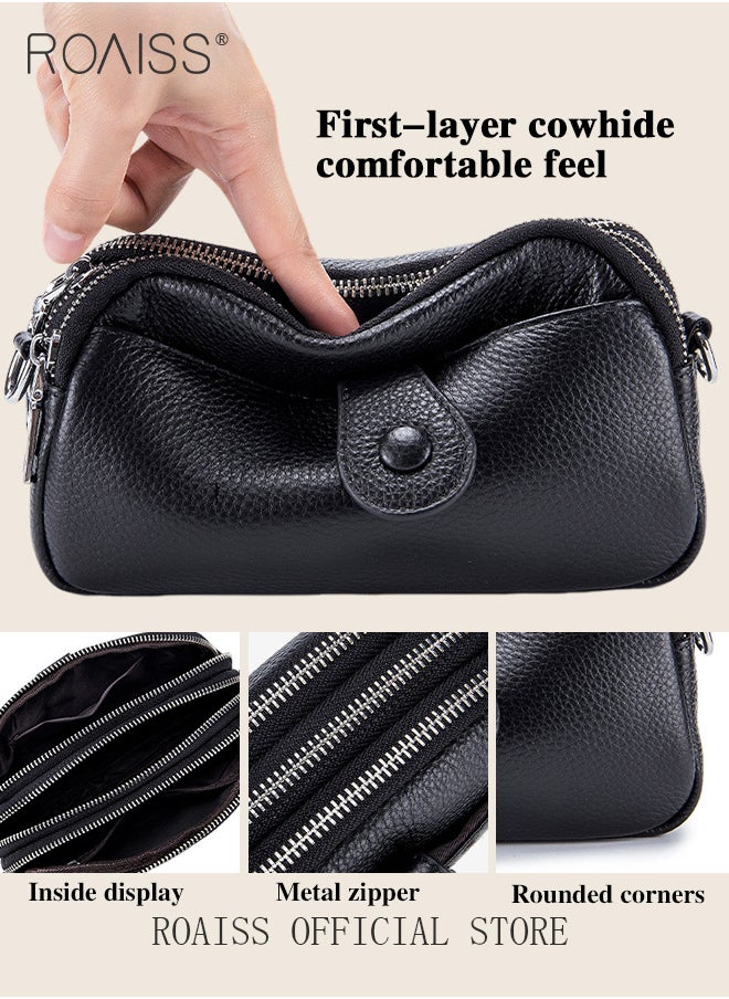 Women Genuine Leather Shoulder Bag Solid Color Design Multiple Card Slots and Scientific Compartmentalization Women Mini Crossbody Bag Exquisite Craftsmanship and Soft Touch - pzsku/Z65A3C41FAF7F5C2BDBC2Z/45/_/1717141264/e6db00de-e4cc-4aa6-8c63-b6c0369e143f