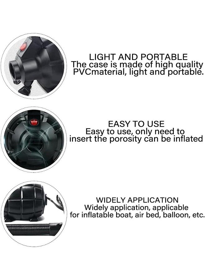 MVAQKLM  - 600W Electric Air Pump for Inflatable Air Tumble Track Gymnastics Mat, Air Roller Barrel, Swimming Ring, Air Bed, Pool Toy, Inflatables Raft Boat High power Electric Pump with 4 Nozzles - Image 1