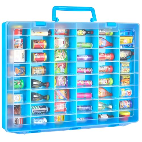 FULLCASE Case Compatible with 5 Surprise for Mini Brands Toys Series 14 Mystery Capsule Storage for Mini Mart Collection Organizer for CollectiblesCase Only Blue - Image 1
