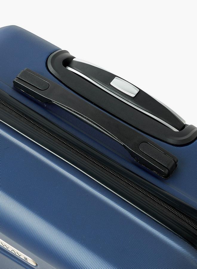 Wave Textured Hardcase Luggage Trolley With Retractable Handle - 24 Inches Check-In Bag - Image 4