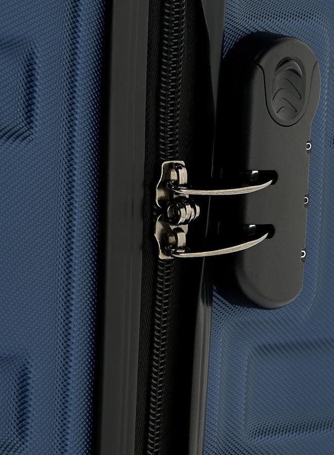 Wave Textured Hardcase Luggage Trolley With Retractable Handle - 24 Inches Check-In Bag - Image 5