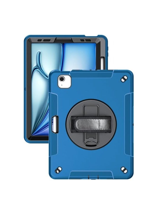 عام حافظة واقية للأطفال متوافقة مع آيباد إير 13 بوصة (م 2) 2024 غطاء متين مقاوم للصدمات مع مسنده / حزام يد لباد إير 13 بوصة