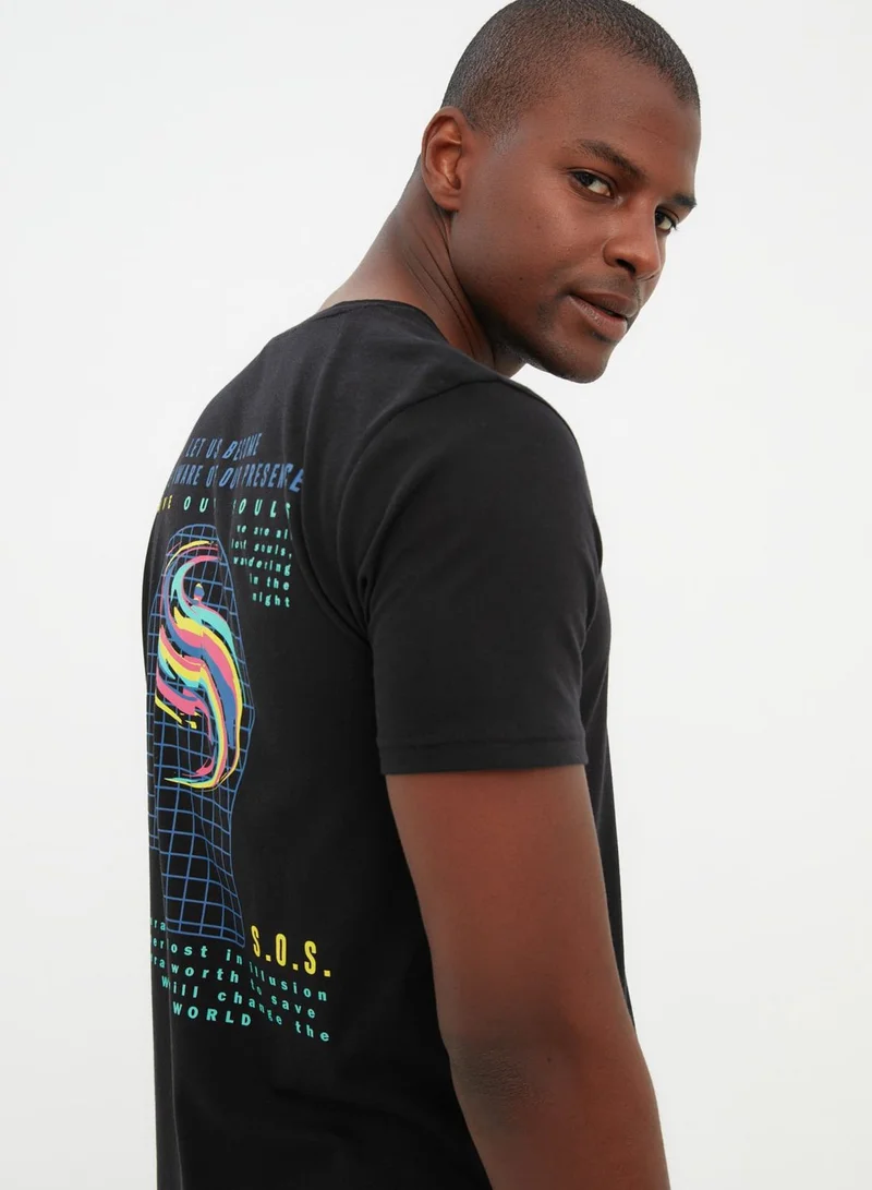 trendyol Graphic Crew Neck T-Shirt
