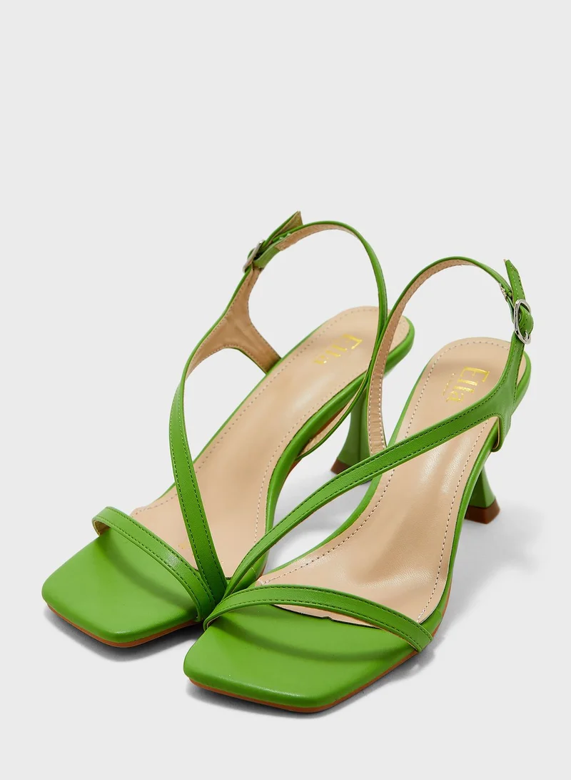 ELLA Strapped Minimalist Heeled Sandal