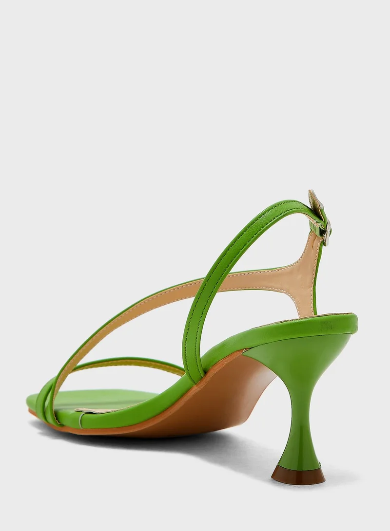 ELLA Strapped Minimalist Heeled Sandal