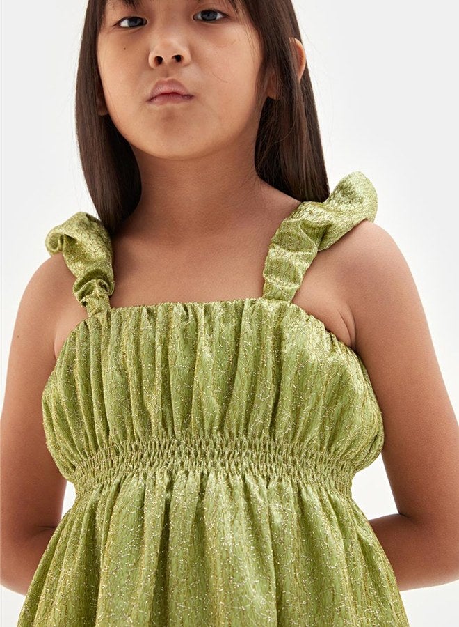 Tyess Girl Green Dress - Image 3