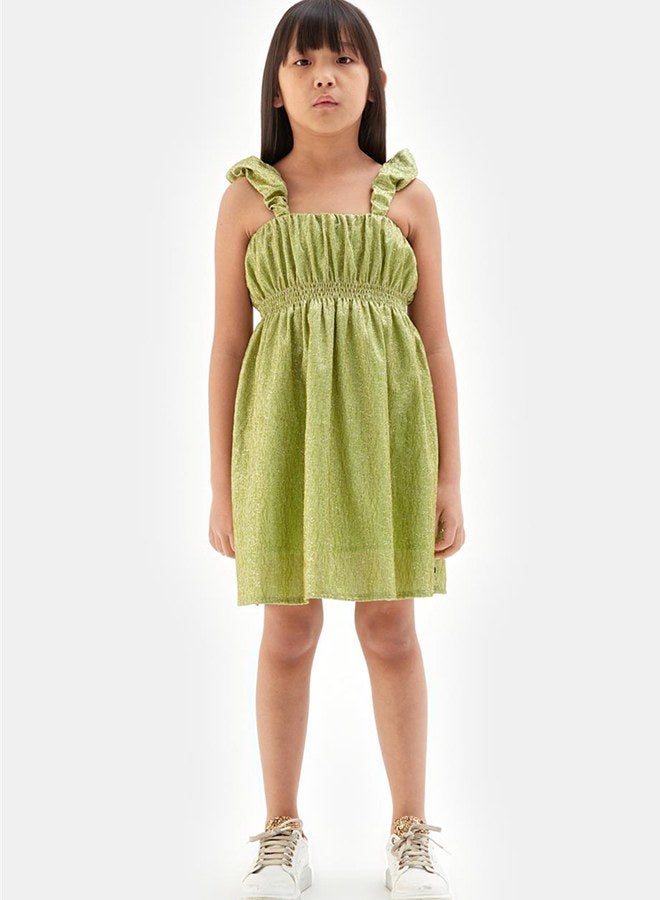 Tyess Girl Green Dress - Image 1
