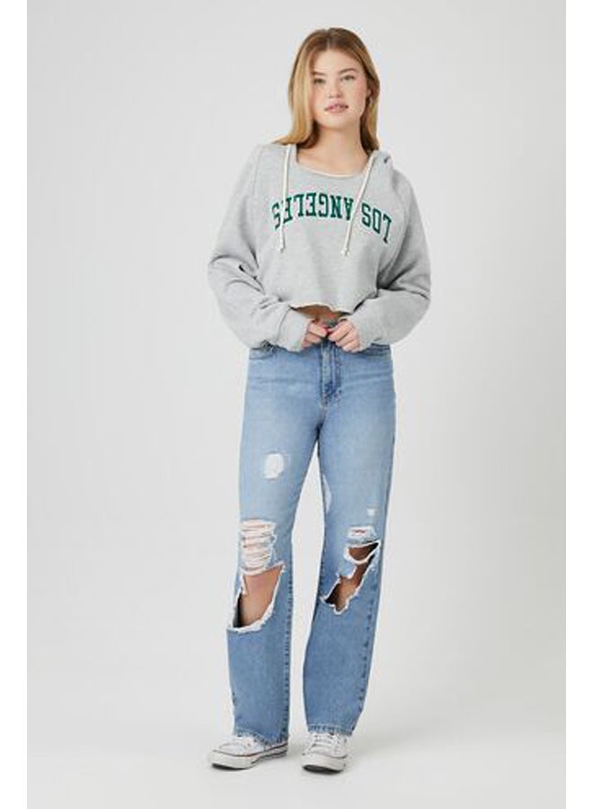 FOREVER 21 Embroidered Los Angeles Hoodie - Image 4