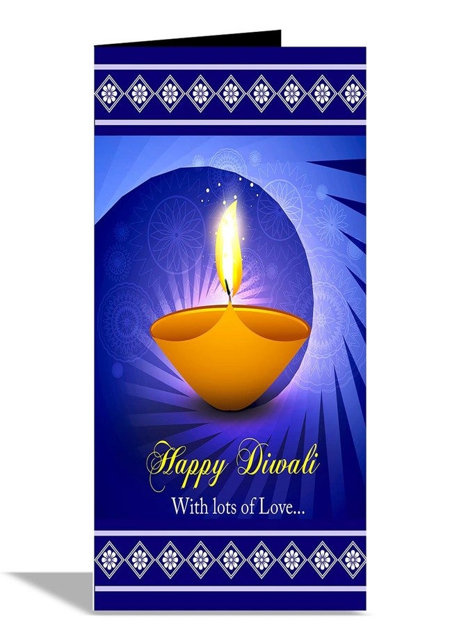 Alwaysgift Happy Diwali with Lots of Love 2 Diyas, Ladies Wallet, Smiley Keychain,s & Greeting Card Hamper - Image 2