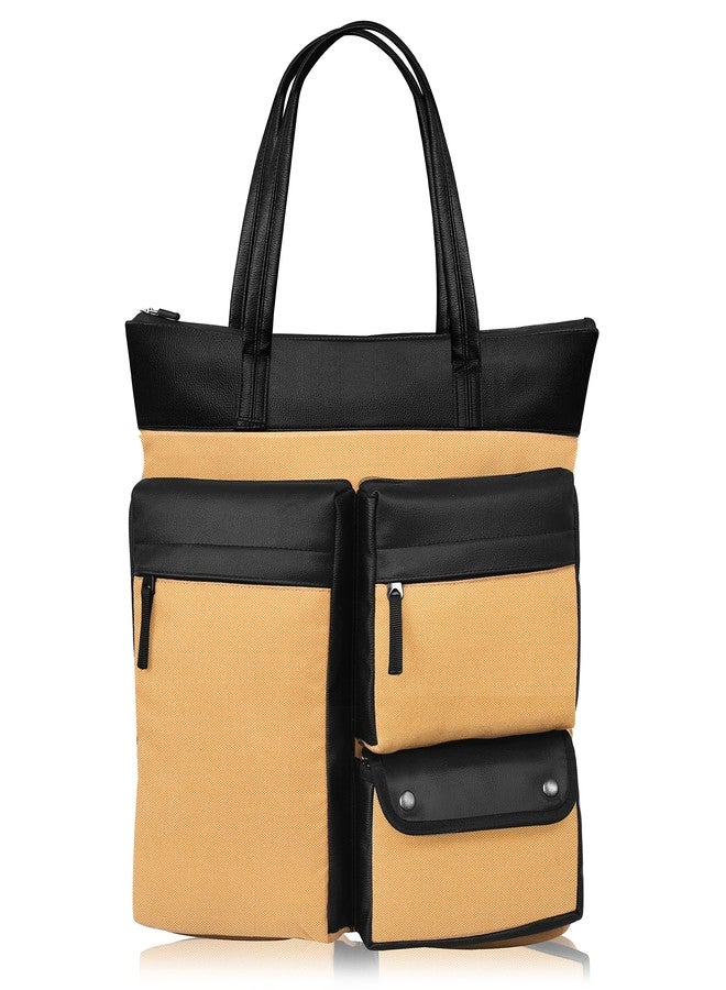 SYUTM Caturashra Unisex Tote Bag Backpack Laptop Office/School/Travel/Business Backpack Water Resistant - Fits Up to 15.6 Inch Laptop Notebook - Image 1