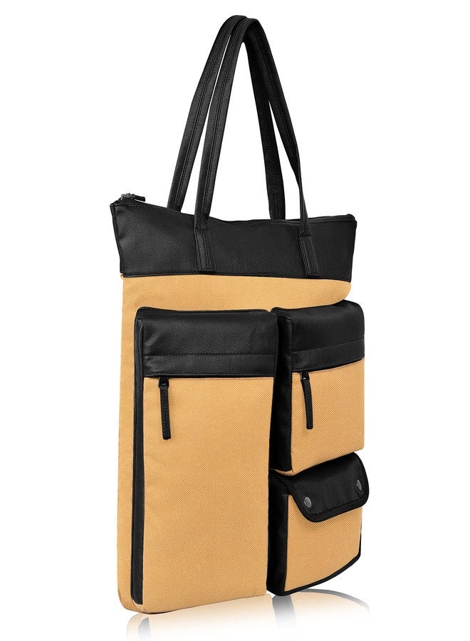 SYUTM Caturashra Unisex Tote Bag Backpack Laptop Office/School/Travel/Business Backpack Water Resistant - Fits Up to 15.6 Inch Laptop Notebook - Image 3