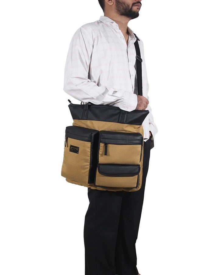SYUTM Caturashra Unisex Tote Bag Backpack Laptop Office/School/Travel/Business Backpack Water Resistant - Fits Up to 15.6 Inch Laptop Notebook - Image 2