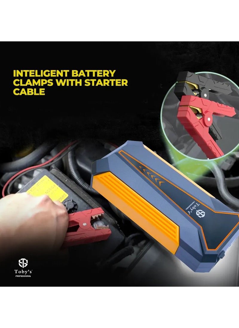 Toby's Portable Car Jump Starter Power Bank 10000mAh (37Wh) 12V Emergency Charger  - Image 2