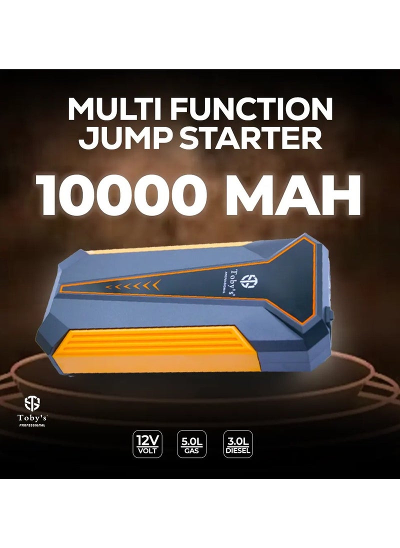 Toby's Portable Car Jump Starter Power Bank 10000mAh (37Wh) 12V Emergency Charger  - Image 5
