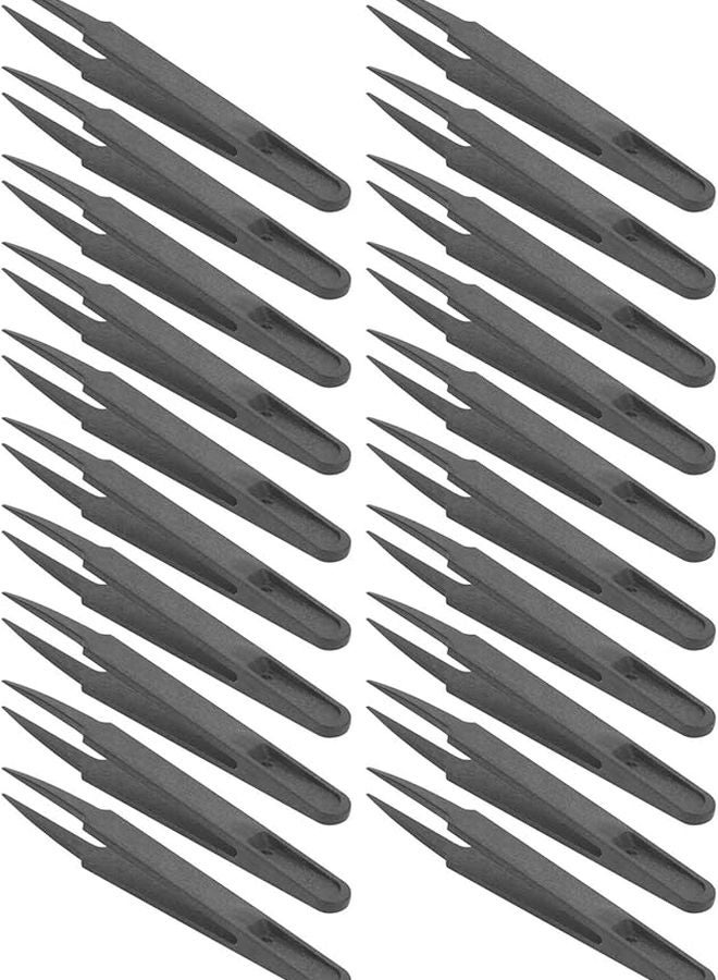 Carbon Fiber Anti Static Tweezers Set 20 Piece Kit High Precision Electronics Repair Tools - Image 5