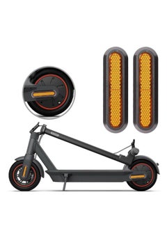 Generic Reflective Scooter Rear Side Wheel Cover Reflective Strip for Xiaomi 1S M365 Pro Pro2 Scooter, Scooter Wheel Hubs Cap with Screws Rear Wheel Protective Decorative Shell  - Image 4