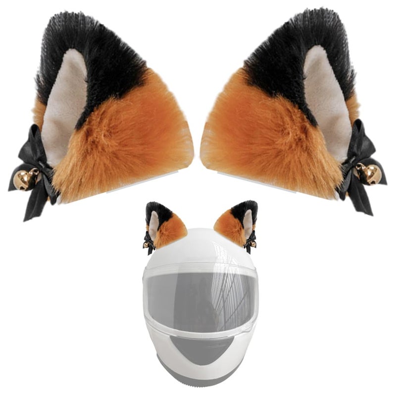 Luchike 1 Pair Cute Cat Ears Helmet Decorations Helmet Accessories Plush Helmet Ears Helmet Horns Helmet Embellishments Style 14 - Image 3