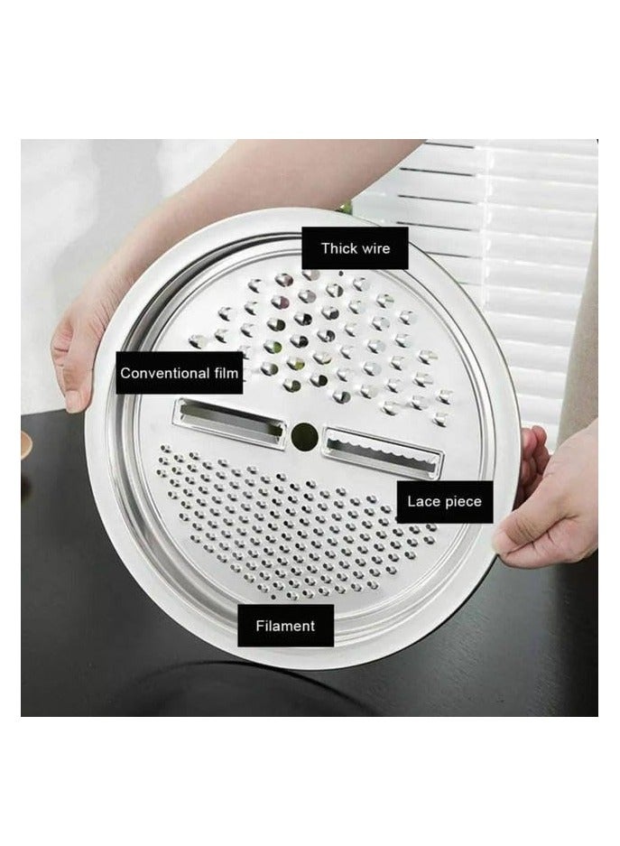 3 Piece Kitchen Set: stainless steel strainer, grater, multi-use dough bowl - Image 3