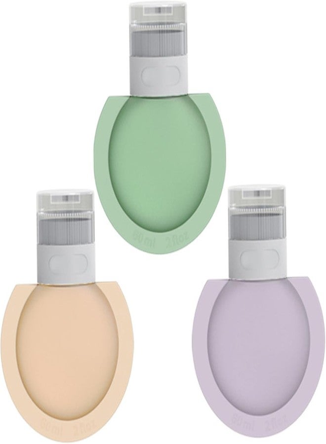 JICOOT Travel Bottles for Toiletries, 3 Pack TSA Approved Travel Size Containers, 60ML Leak Proof Refillable Travel Accessories for Shampoo Conditioner, BPA Free Travel Bottles with Toiletry Bag - Image 1