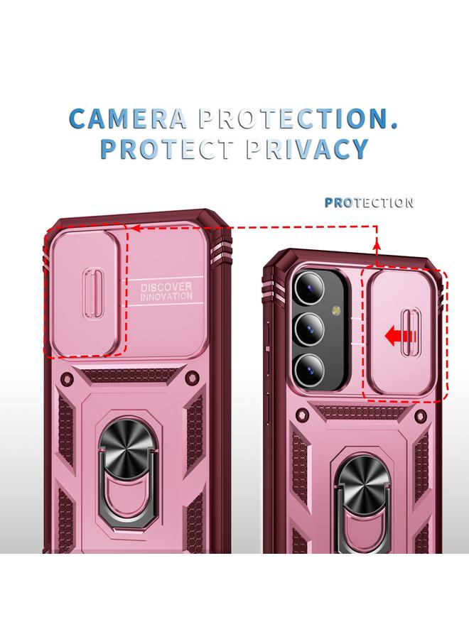 S-TOP Case For Samsung Galaxy S24+ 5G Sliding Camshield TPU + PC Phone Case with Holder - Image 4