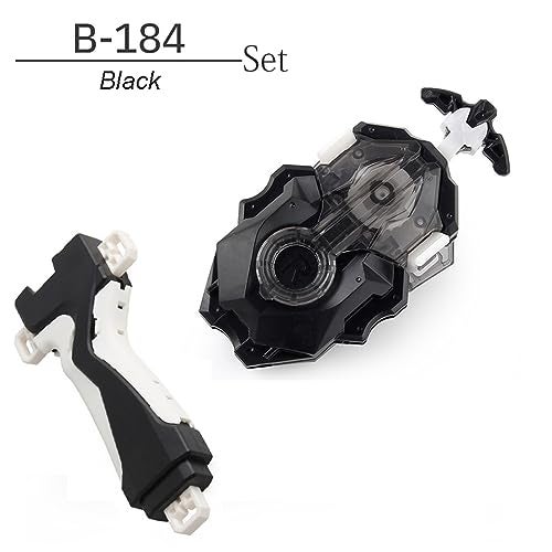 Esste Launcher and Grip, Battling Tops Burst B-184 Custom Bey Launcher LR Left Right Spin DB Layer System (Black Set) - Image 2