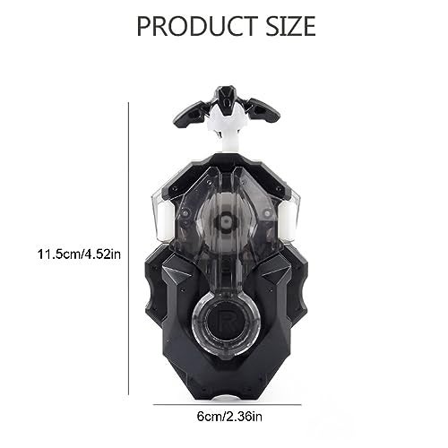 Esste Launcher and Grip, Battling Tops Burst B-184 Custom Bey Launcher LR Left Right Spin DB Layer System (Black Set) - Image 5