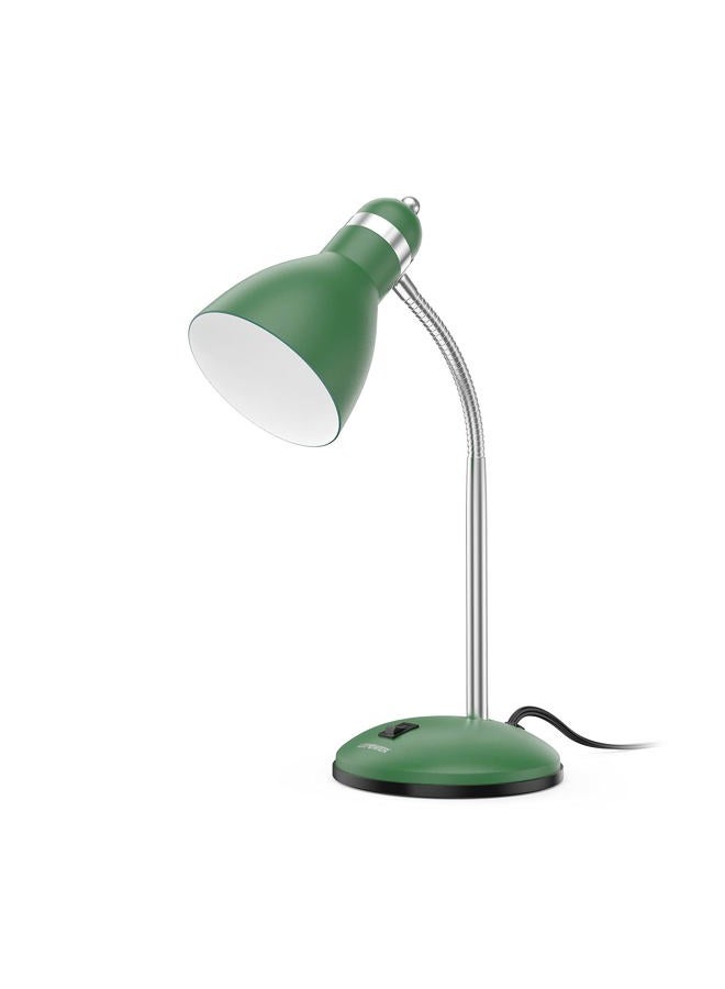 LEPOWER Metal Desk Lamp, Adjustable Goose Neck Table Lamp, Eye-Caring Study Desk Lamps for Bedroom, Study Room and Office (Green) - Image 1