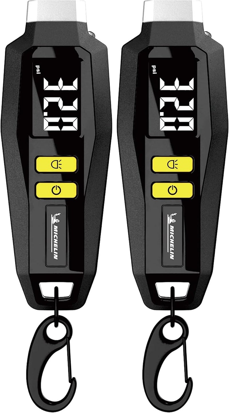 Michelin Digital Tyre Pressure Gauge With Key Ring (Pack of 2) - Image 1