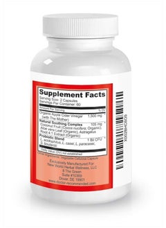 DOCTOR RECOMMENDED SUPPLEMENTS Apple Cider Vinegar Capsules - 100% Organic Apple Cider Vinegar Pills 1500 mg - Natural Digestion, Immune Booster Support & Cleansing Supplement with Probiotics - Made in The USA  - Image 3