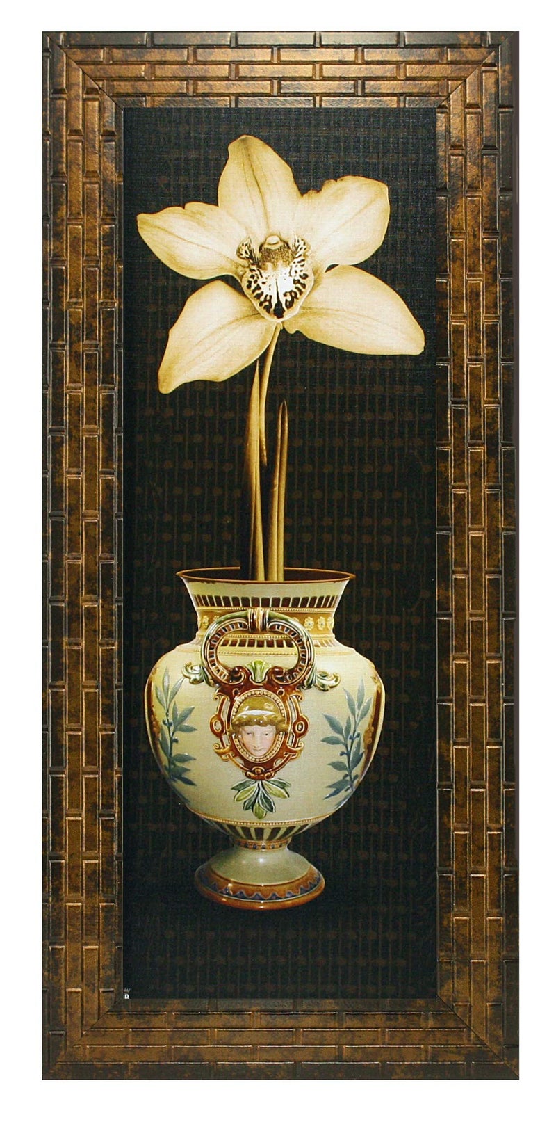 Indianara Set of 3 Floral Paintings (1687) Without Glass 5.2 X 12.5, 9.5 X 12.5, 5.2 X 12.5 INCH - Image 4