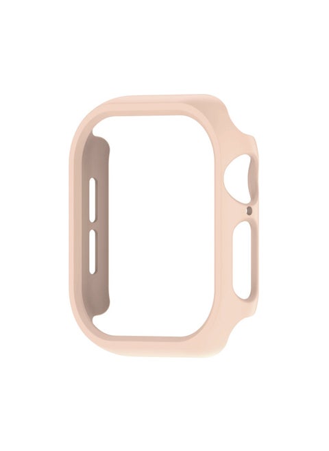 حافظة لساعة Apple Watch 10 حافظة Apple Watch 9 8 حافظة مجوفة غير لامعة مع حواف حافظة iWatch - اللون: 5# غلاف مجوف غير لامع وردي رملي - الأبعاد: 41 مم