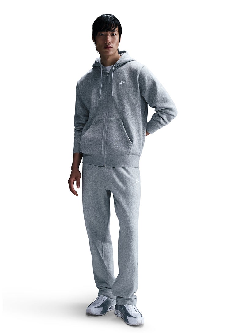 Nike Club Brushed Full-Zip Hoodie - Image 1