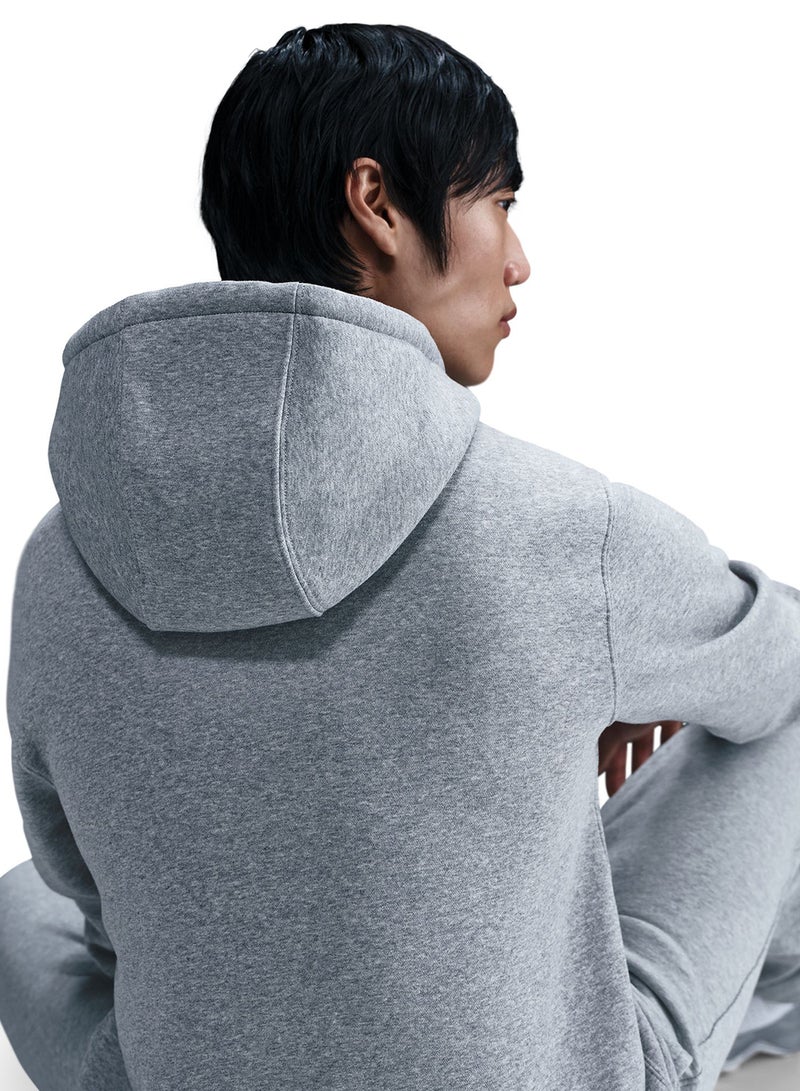 Nike Club Brushed Full-Zip Hoodie - Image 4