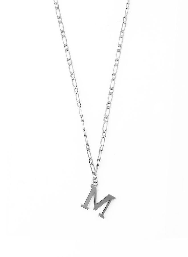 ORELIA LONDON Initial M Figaro Chain Necklace - Image 1