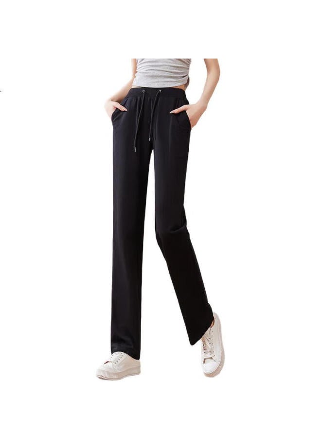First Application Chushen Spring And Autumn Casual Pants Women'S Student Sports Pants Solid Color High Waist Straight Pants Simple Trousers Long Pants S13Kr1034 - Image 1