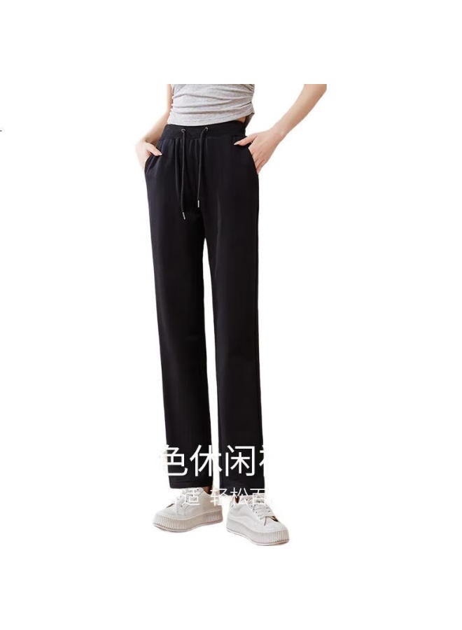 First Application Chushen Spring And Autumn Casual Pants Women'S Student Sports Pants Solid Color High Waist Straight Pants Simple Trousers Long Pants S13Kr1034 - Image 3