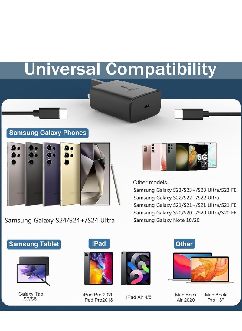 عام NEW 45W Super Fast USB-C Charger for Samsung Galaxy S24/S23 Series  Google Pixel 9 – Includes 6.6ft 5A Type-C Cable - Image 5