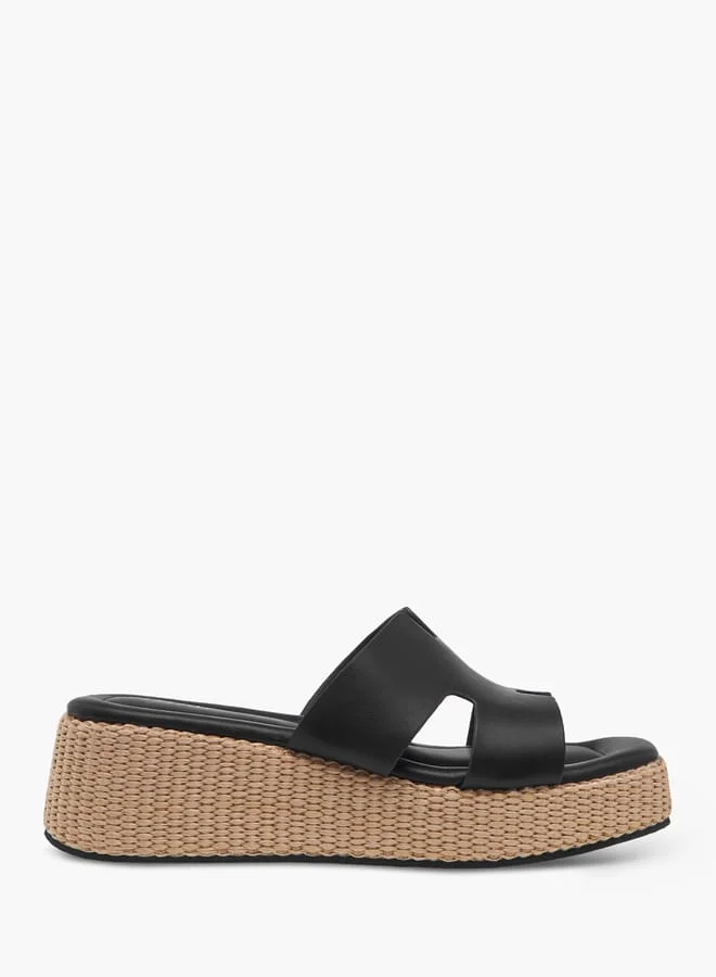Celeste Women's Textured Slip-On Flatform Sandals