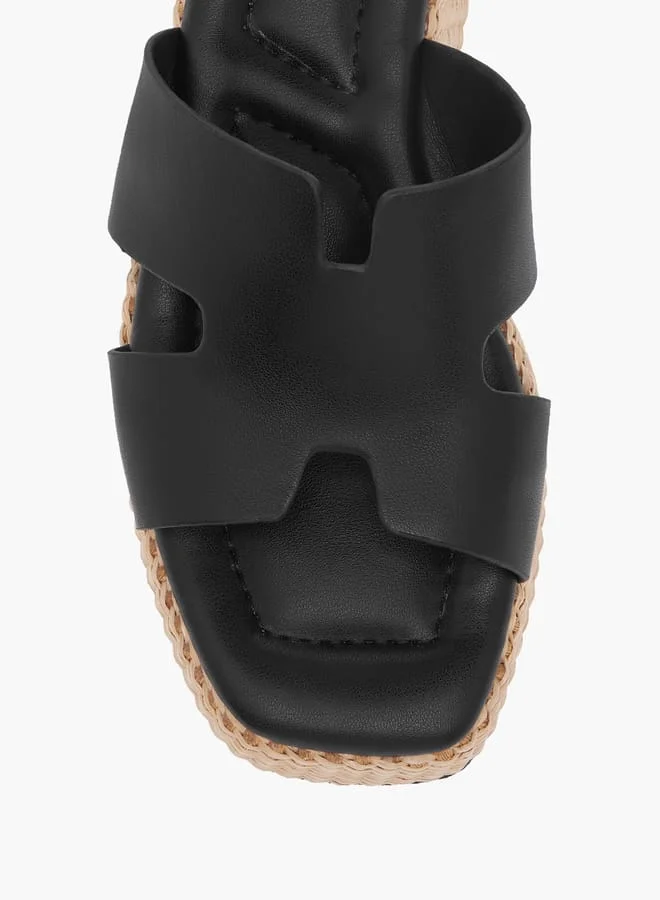 Celeste Women's Textured Slip-On Flatform Sandals