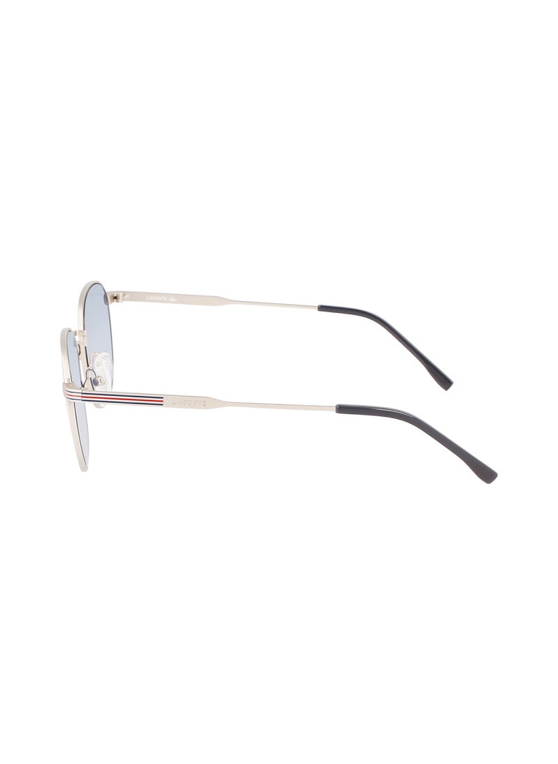 LACOSTE - نظارة شمسية بيضاوية معدنية كاملة الحواف طراز L251S 5220 (012) - Image 1