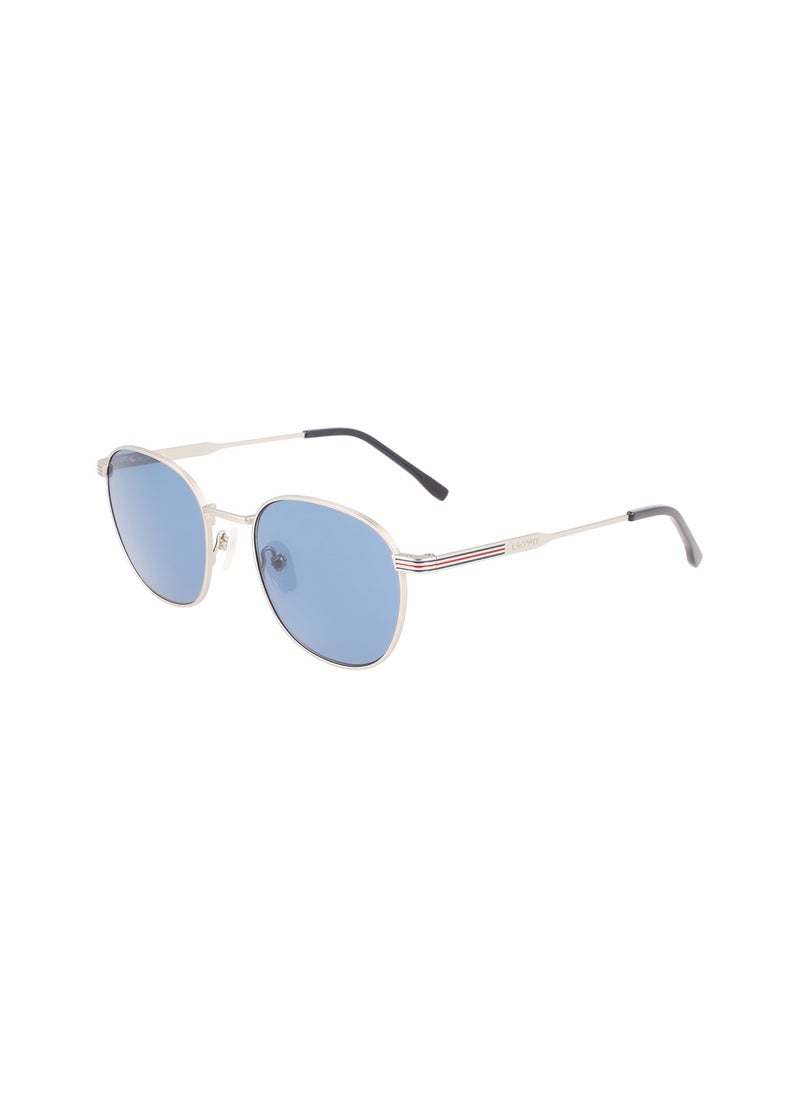 LACOSTE - نظارة شمسية بيضاوية معدنية كاملة الحواف طراز L251S 5220 (012) - Image 1