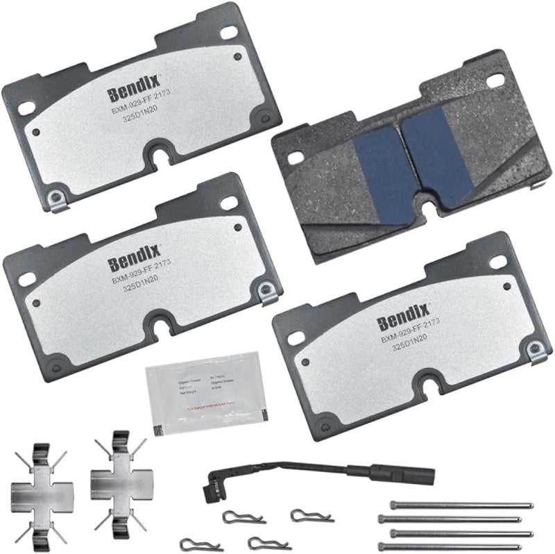 Bendix Fleet Metlok MKD2173FM Semi-Metallic Front Brake Pads for Select Models Cadillac Escalade,ESV,Chevrolet Cheyenne,Silverado 1500,LTD,Suburban,Tahoe,GMC Sierra,Sierra 1500,Limited,Yukon,XL - Image 1